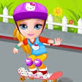 Games Baby Barbie Skateboard Accident